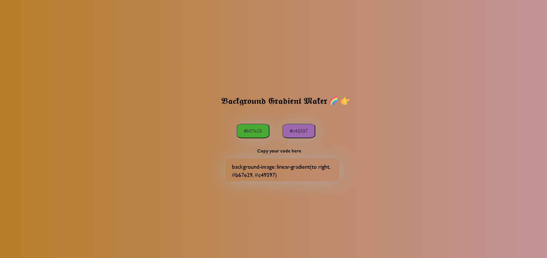 Background Gradient